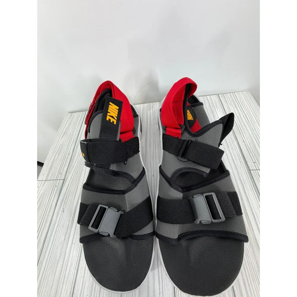 Nike Canyon Sandal Anthracite Black University Red Men's Size 12